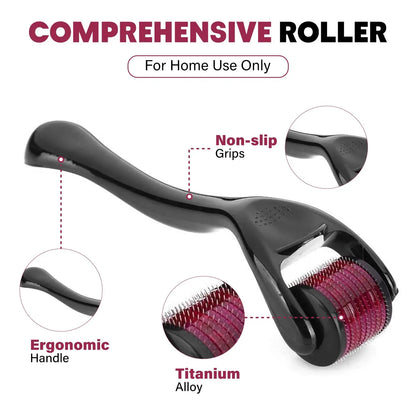 Micro Needling 540 Roller Derma Roller Professional Titanium Dermaroller 0.2/0.25/0.3Mm Hair Regrowth Beard Growth Treatment